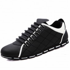 Faux Leather Moccasins Lace-up